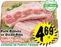 Superior Grocers Pork Riblets or Diced Ribs offer