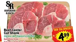 Superior Grocers Beef Center Cut Shank offer