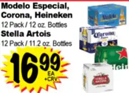 Superior Grocers Modelo Especial, Corona, Heineken 12 Pack / 12 oz. Bottles Stella Artois offer