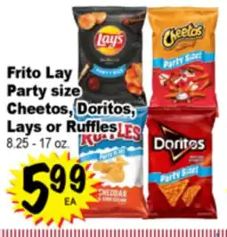 Superior Grocers Frito Lay Party size Cheetos Doritos , Lays or Ruffles offer