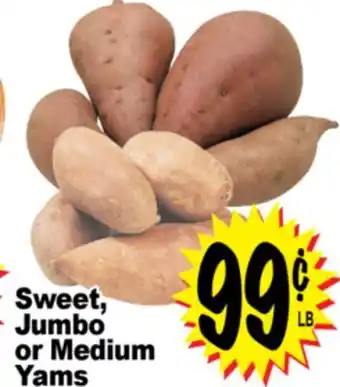 Superior Grocers Sweet, Jumbo or Medium Yams offer