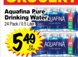 Superior Grocers Aquafina Pure Drinking Water offer