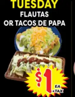 Superior Grocers FLAUTAS OR TACOS DE PAPA offer