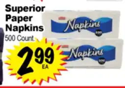 Superior Grocers Superior Paper Napkins offer