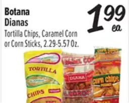 El Super Tortilla Chips, Caramel Corn or Corn Sticks offer