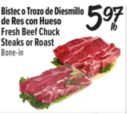 El Super Fresh Beef Chuck Steaks or Roast offer