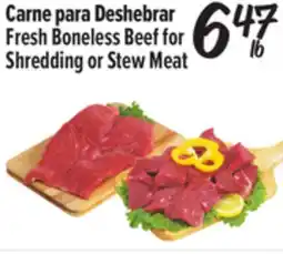 El Super Fresh Boneless Beef for Shredding or Stew Meat offer