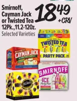 El Super Smirnoff, Cayman Jack or Twisted Tea offer