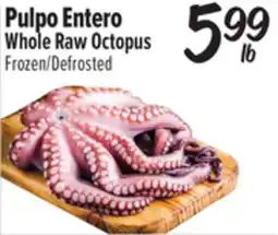 El Super Pulpo Whole Raw Octopus offer