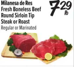 El Super Fresh Boneless Beef Round Sirloin Tip Steak or Roast offer