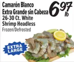 El Super 26-30Ct. White Shrimp Headless offer