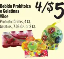 El Super Viloe Probiotic Drinks, 4 Ct. Gelatins, 7.05 Oz. or 8 Ct offer