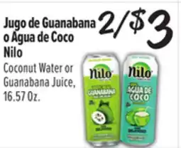 El Super Coconut Water or Guanabana Juice offer