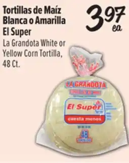 El Super White or Yellow Corn Tortilla offer
