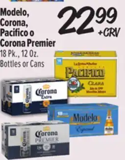 El Super Modelo, Corona, Pacifico o Corona Premier offer