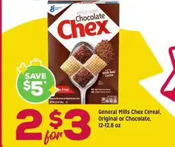 Grocery Outlet General Mills Chex Cereal Original or Chocolate offer