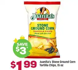 Grocery Outlet Juanita's Stone Ground Corn Tortilla Chips offer