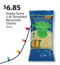 Aldi Happy Farms 2-lb. Shredded Mozzarella Cheese offer