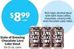 Aldi State of Brewing Chocolate Lava Cake Stout offer