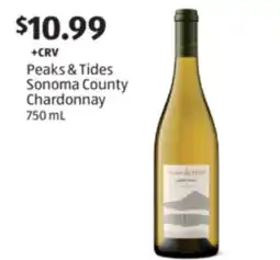Aldi Peaks & Tides Sonoma County Chardonnay offer