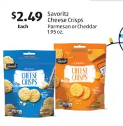 Aldi Savoritz Cheese Crisps offer