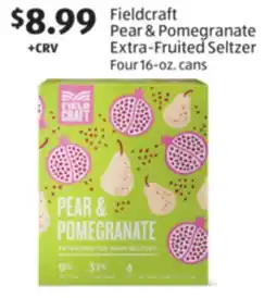 Aldi Fieldcraft Pear & Pomegranate Extra-Fruited Seltzer offer