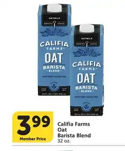 Vons Califia Farms Oat Barista Blend offer