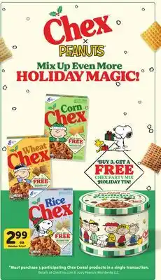 Vons Chex x PEANUTS Mix Up Even More HOLIDAY MAGIC offer