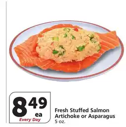 Vons Fresh Stuffed Salmon Artichoke or Asparagus offer