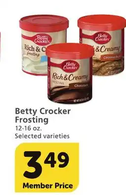 Vons Betty Crocker Frosting offer