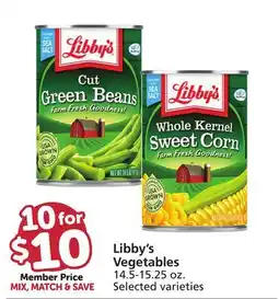 Vons Libby's Vegetables offer