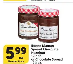Vons Bonne Maman Spread Chocolate Hazelnut 12.7 oz. or Chocolate Spread 12.3 oz offer