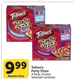 Vons Totino's Party Pizza offer