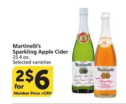Vons Martinelli's Sparkling Apple Cider offer