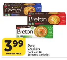Vons Dare Crackers offer