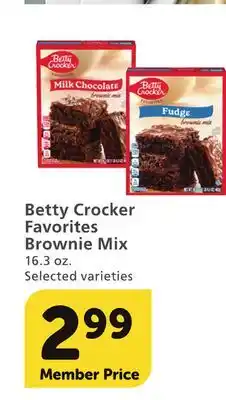 Vons Betty Crocker Favorites Brownie Mix offer