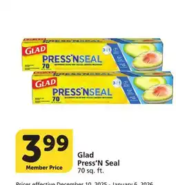 Vons Glad Press'N Seal offer