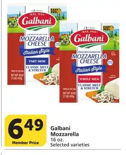 Vons Galbani Mozzarella offer