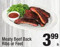Super King Markets Meaty Beef Back Ribs or Feet offer