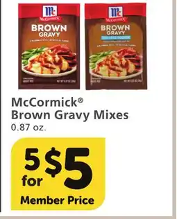 Vons McCormick Brown Gravy Mixes offer
