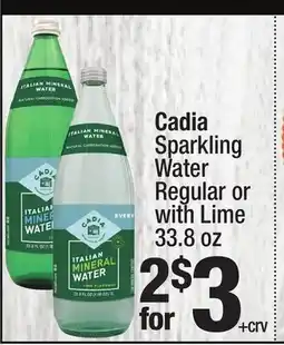 Super King Markets Cadia Sparkling Water Regular or with Lime offer