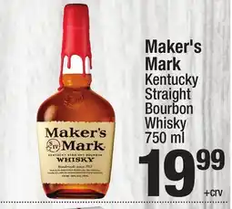 Super King Markets Maker's Mark Kentucky Straight Bourbon Whisky offer