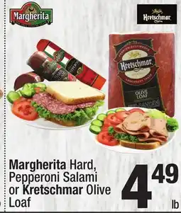 Super King Markets Margherita Hard, Pepperoni Salami or Kretschmar Olive Loaf offer