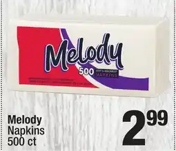 Super King Markets Melody Napkins offer