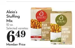 Pavilions Aleia's Stuffing Mix offer