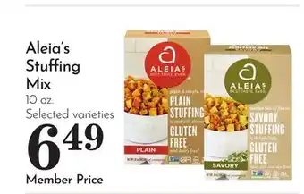Pavilions Aleia's Stuffing Mix offer