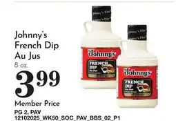 Pavilions Johnny's French Dip Au Jus offer