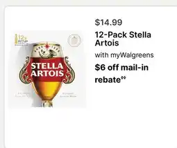 Walgreens 12-Pack Stella Artois offer