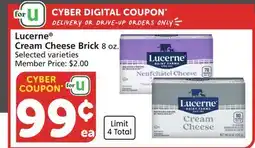 Albertsons Lucerne Cream Cheese Brick offer