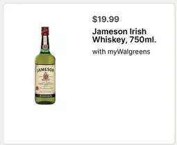 Walgreens Jameson Irish Whiskey, 750ml offer